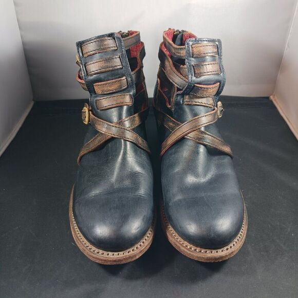 Freebird by Steven Stair Navy Blue Leather Ankle Boot size 6 - Picture 12 of 12